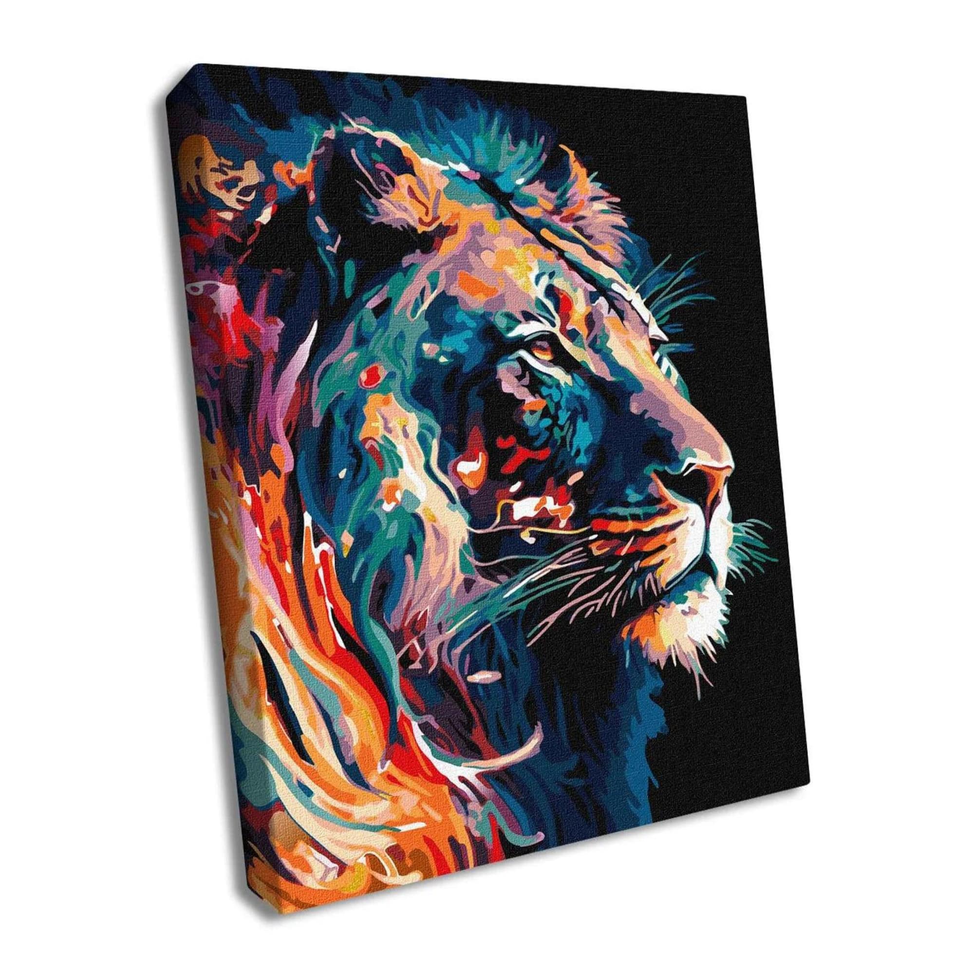 Ideyka Graceful Lion Painting by Numbers Kit